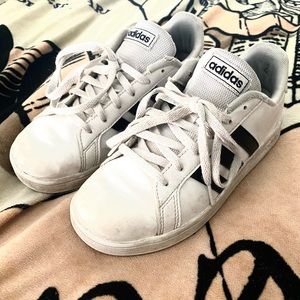 Adidas sneakers, size 2 Boys, decent used condition